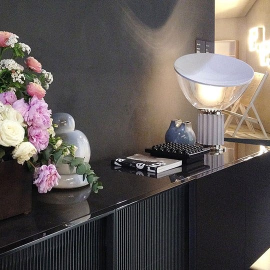 Flos Taccia Table Lamp with Methacrylate Diffuser