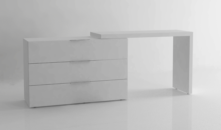 Pianca Domino Vanity/Desk and Spazio Dresser
