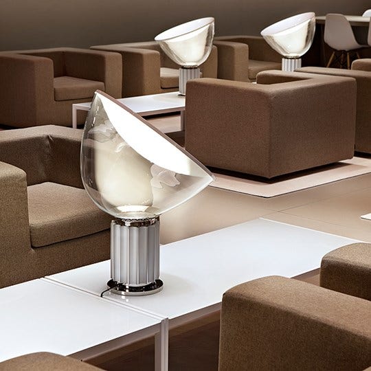 Flos Taccia Table Lamp with Methacrylate Diffuser