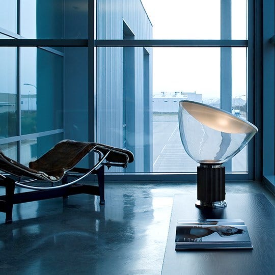 Flos Taccia Table Lamp with Methacrylate Diffuser