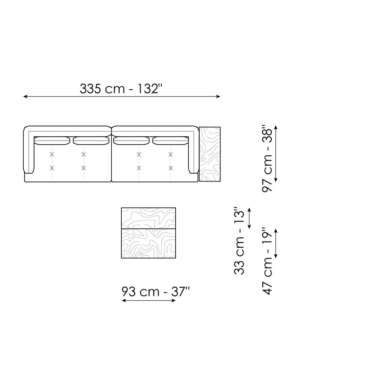 Bonaldo Aliante - COMPOSITION - size drawing