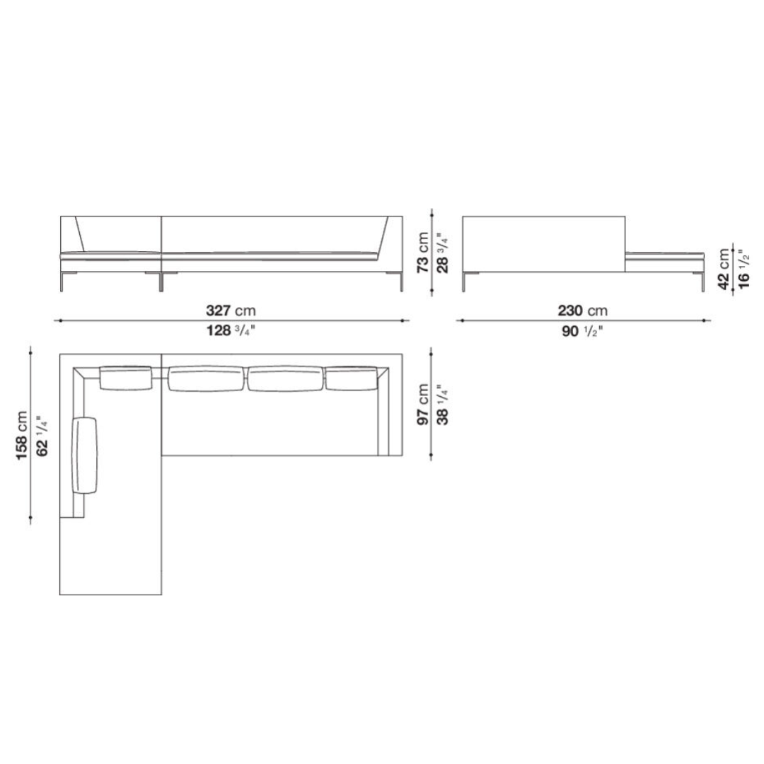Canapé d'angle Charles - Expédition rapide