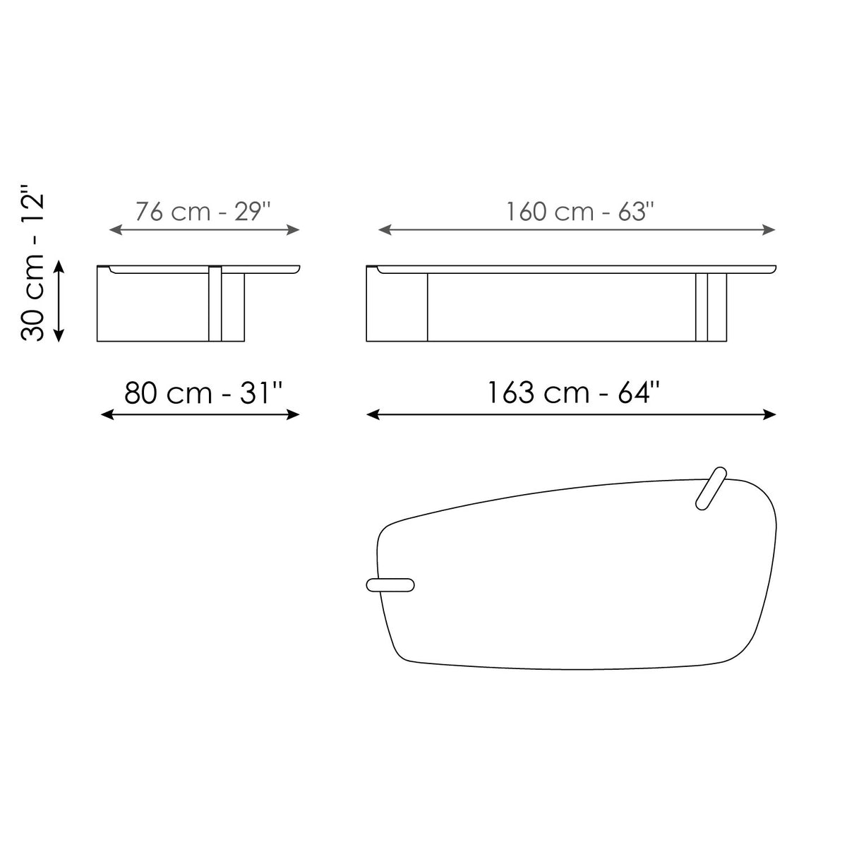 Flatiron coffee table