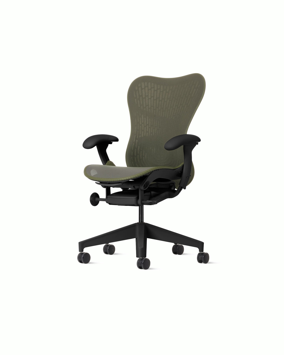 Herman Miller Mirra 2 Chair — Butterfly Suspension Back / Olive / Graphite