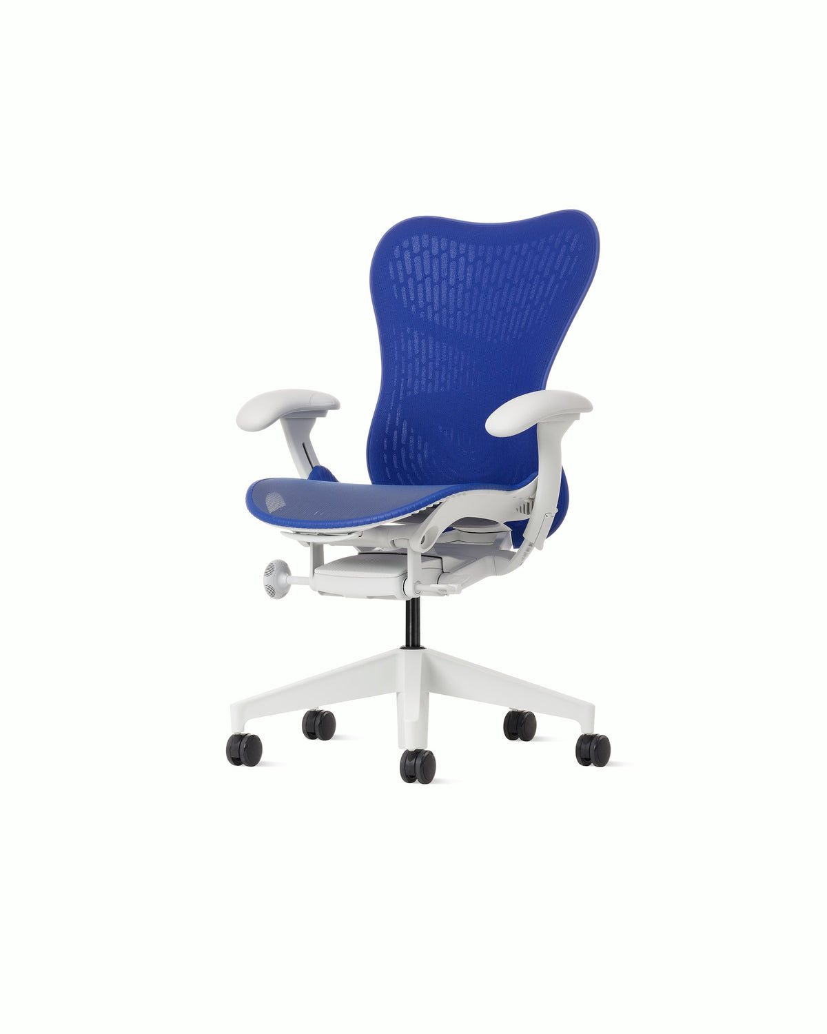 Herman Miller Mirra 2 Chair — Butterfly Suspension Back / Ultramarine Blue / Alpine