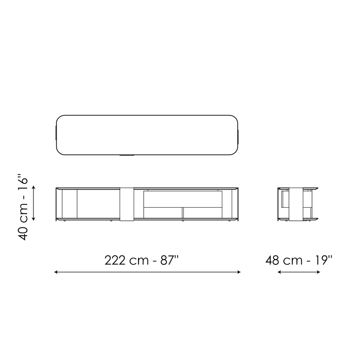 Paddle TV stand, Paddle TV stand light