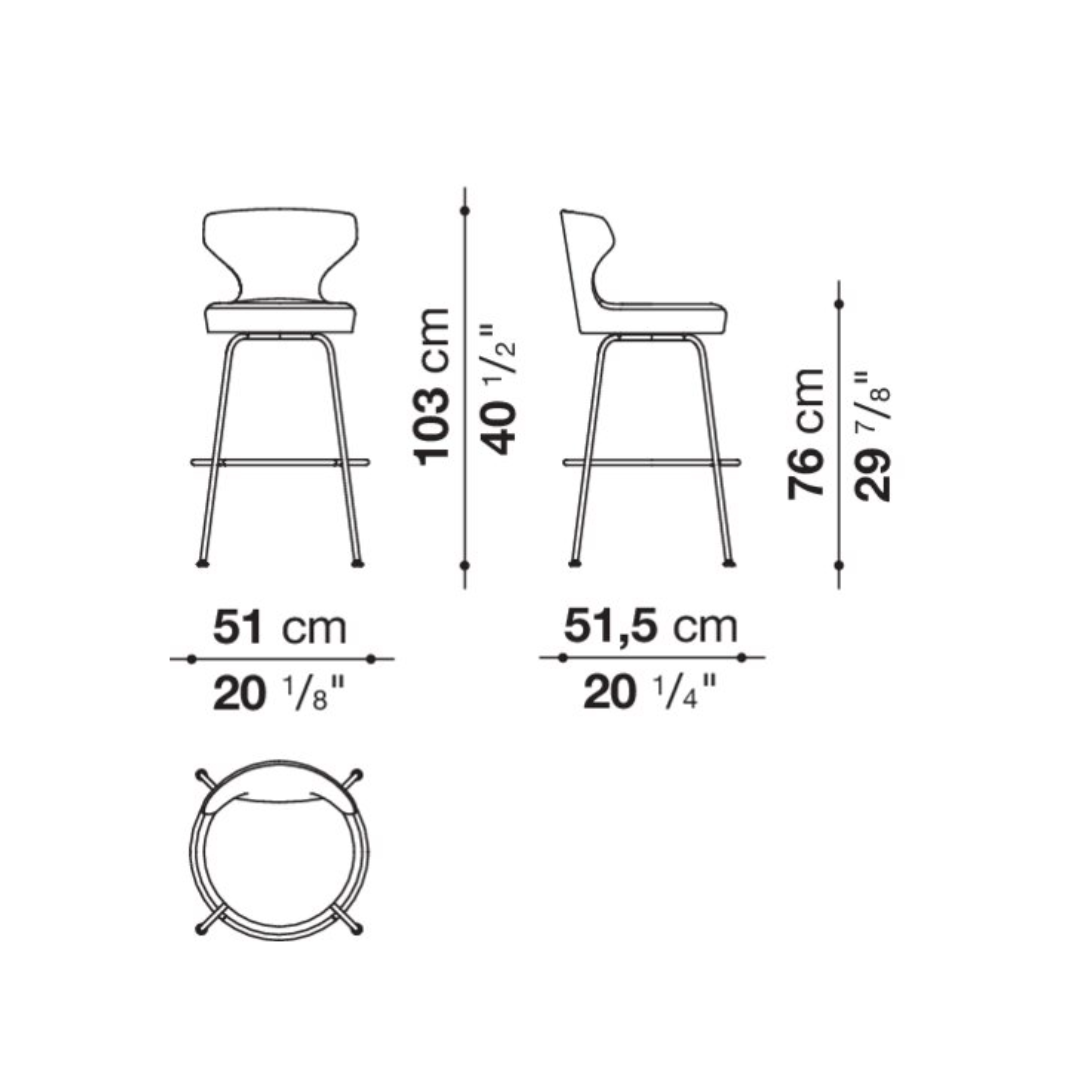 Tabouret Papilio - Expédition Rapide