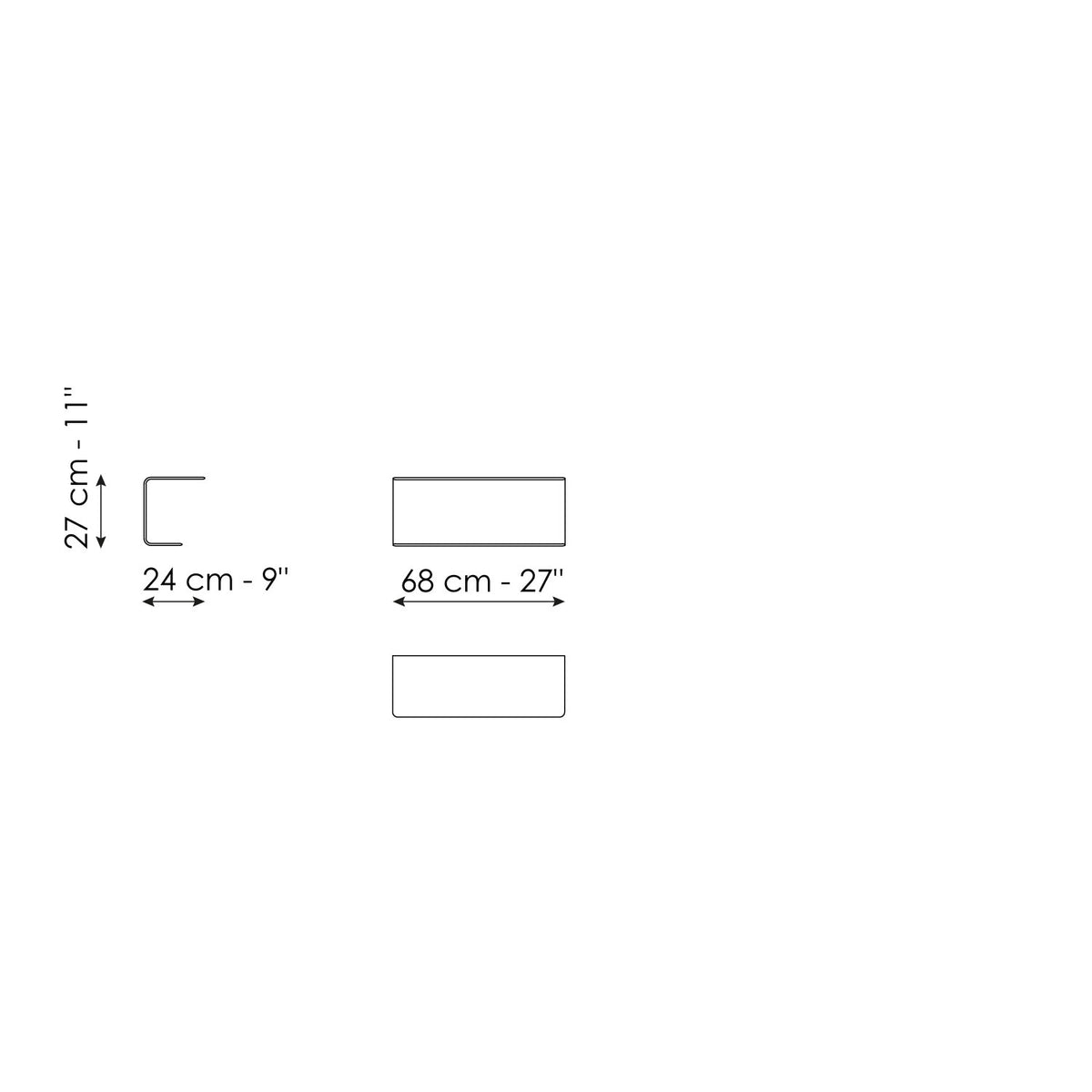 Bonaldo Phil - Coffee table - size drawing