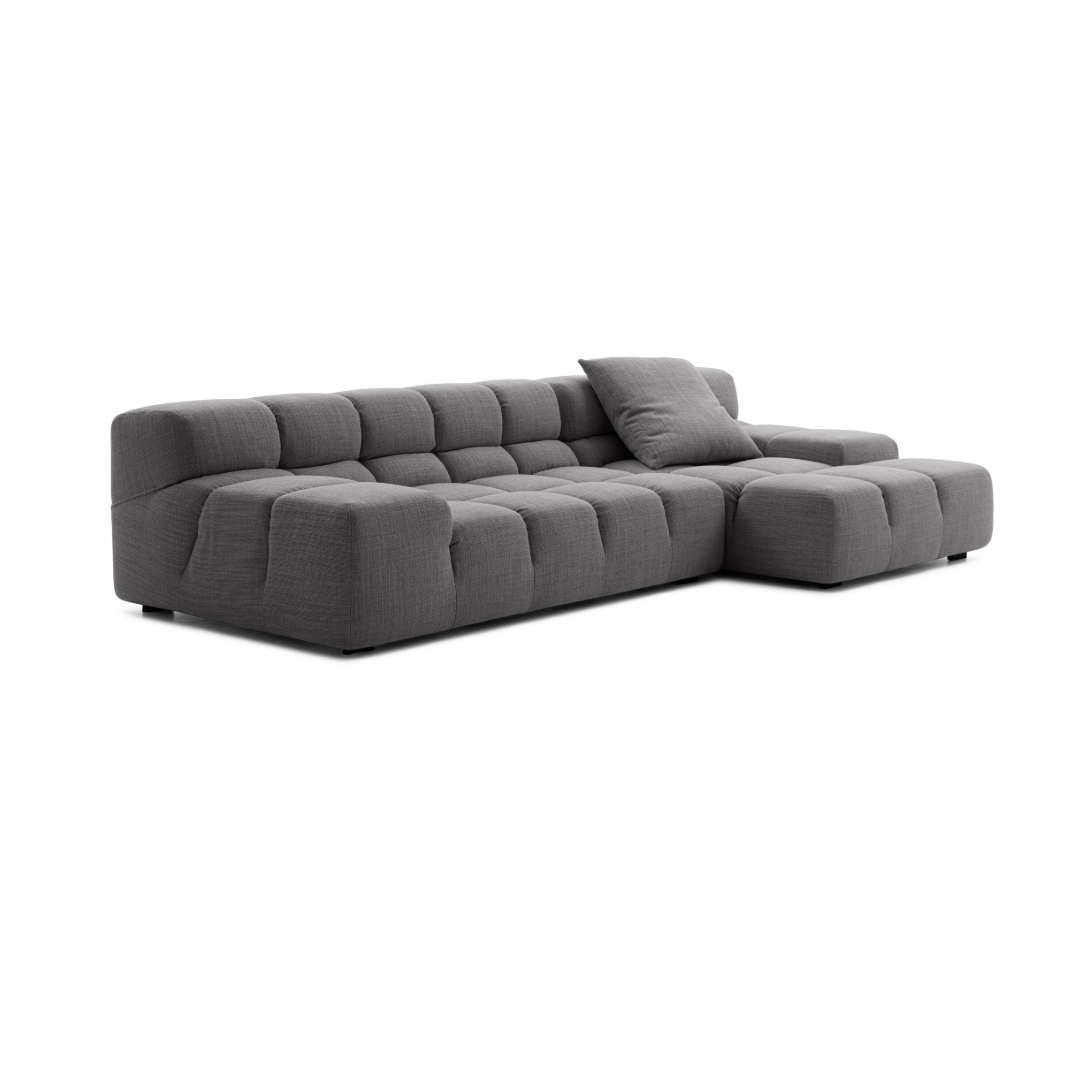 B&B Italia Tufty-Time カウチソファ 本革 コーナーソファ Tufty-Time Right Modular Sofa - Quick Ship – Alteriors