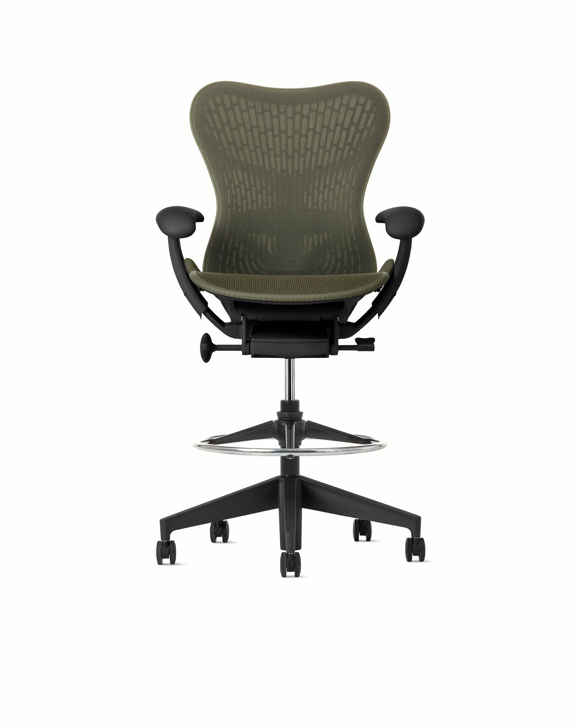 Herman Miller Mirra 2 Stool — Olive / Graphite