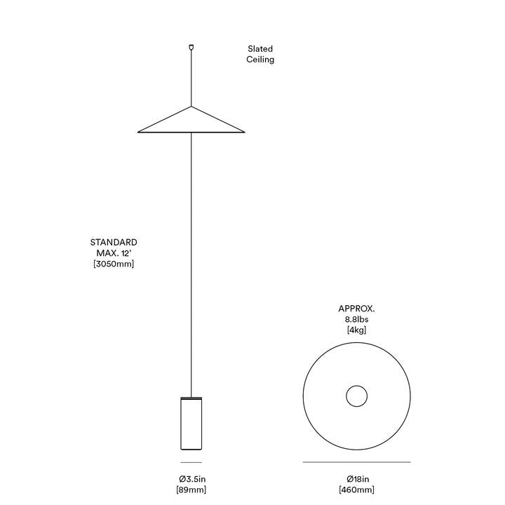 Anony Wisp Suspension/Floor Lamp