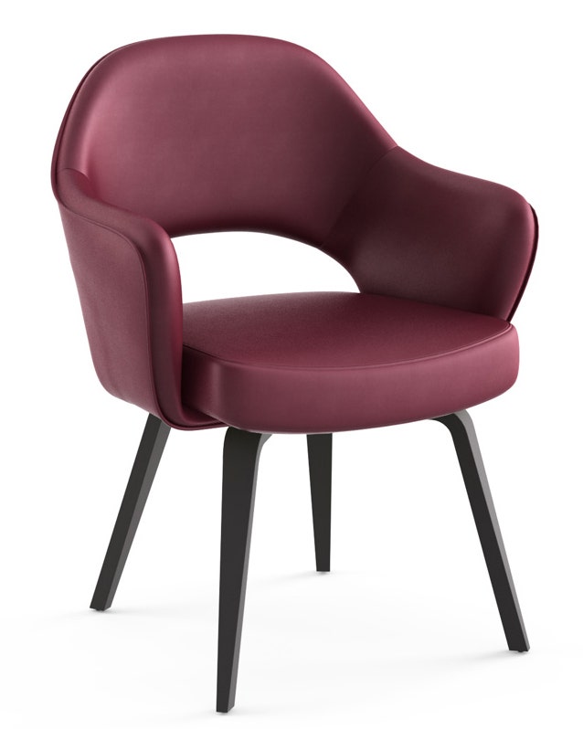 Knoll Saarinen - Executive Arm Chair with Wood Legs