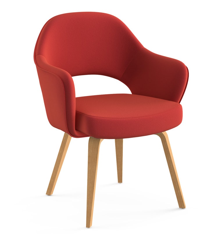 Knoll Saarinen - Executive Arm Chair with Wood Legs