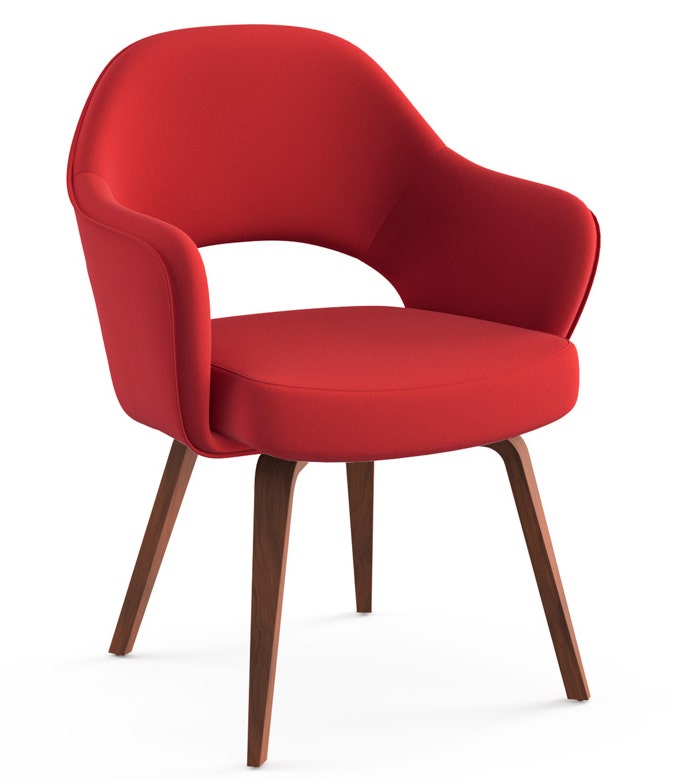 Knoll Saarinen - Executive Arm Chair with Wood Legs