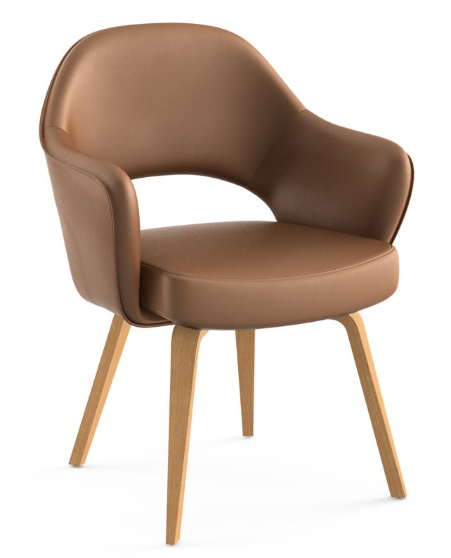 Knoll Saarinen - Executive Arm Chair with Wood Legs