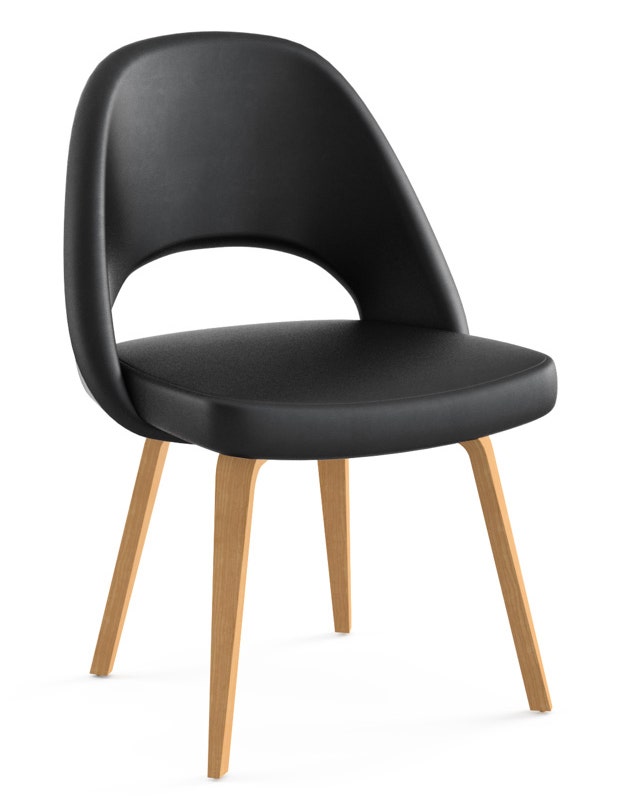 Knoll Saarinen - Executive Armless Chair with Wood Legs