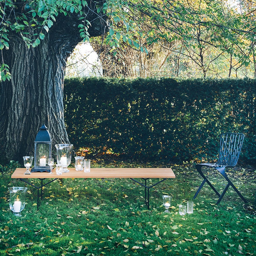 Knoll Harry Bertoia Bench, Outdoor