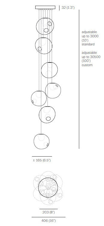 Bocci 28.7 Seven Pendant Light