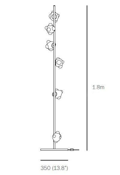 Bocci 57.6 Stem Floor Light