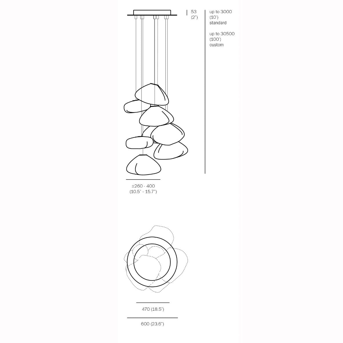 Bocci 73.11 Eleven Pendant Light