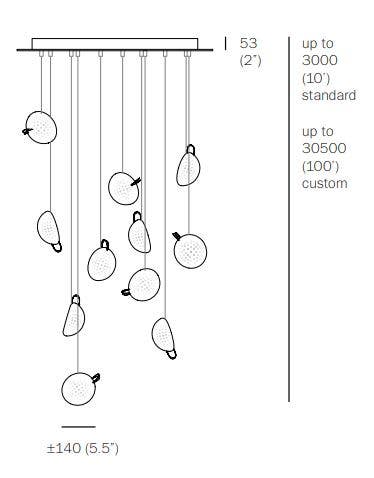 Bocci 76.11 Eleven Pendant Light