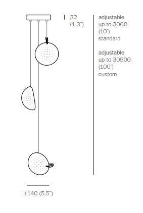 Bocci 76.3 Three Pendant Light