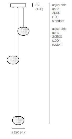Bocci 84.3 Three Pendant Light