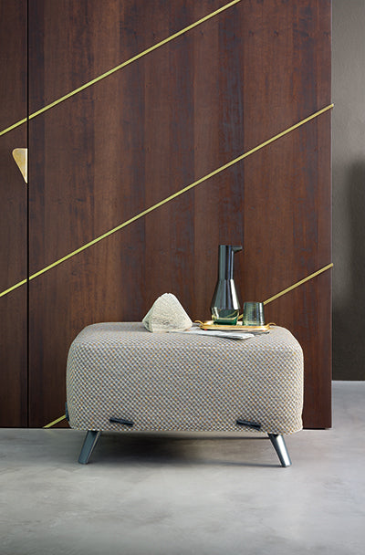 Cuff bench and pouf