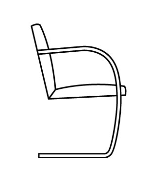 Knoll Ludwig Mies Van Der Rohe - Flat Bar Brno Chair