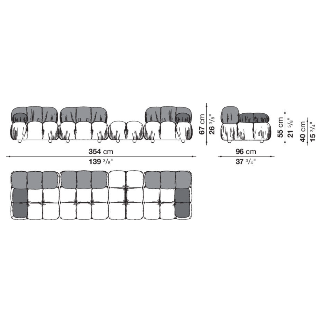 Canapé Modulaire Camaleonda - Expédition Rapide