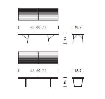 Herman Miller Nelson™ Cane Bench