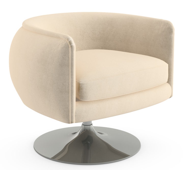 Knoll Joseph Paul D'Urso - Swivel Lounge Chair
