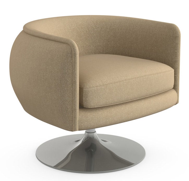 Knoll Joseph Paul D'Urso - Swivel Lounge Chair