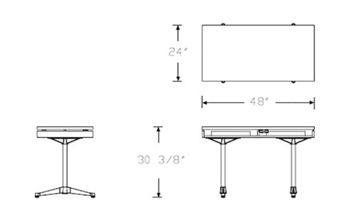 Herman Miller Eames® 2500 Series Executive Desk