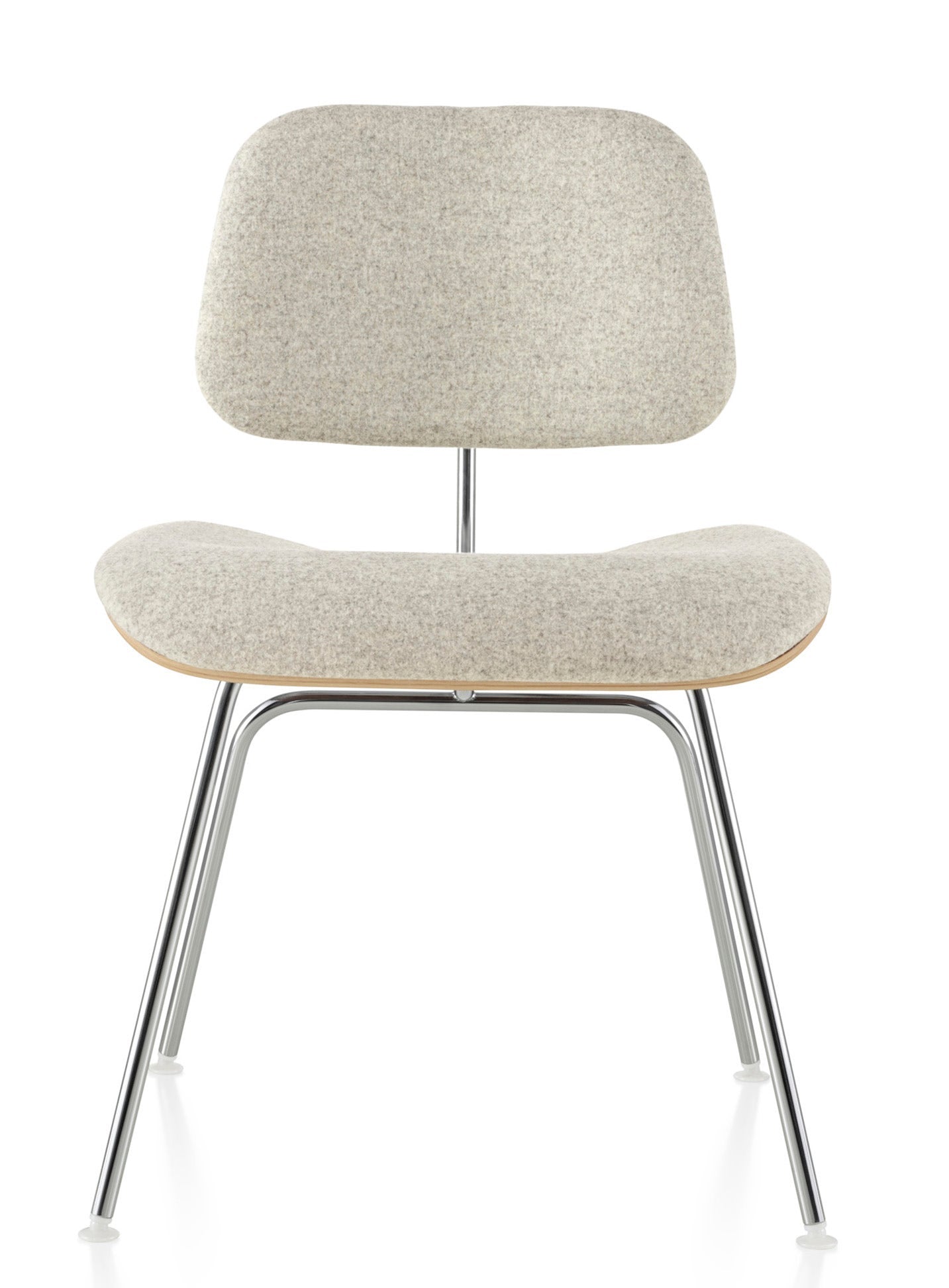 Herman Miller Eames® Molded Plywood Upholstered Dining Chair - Metal Legs