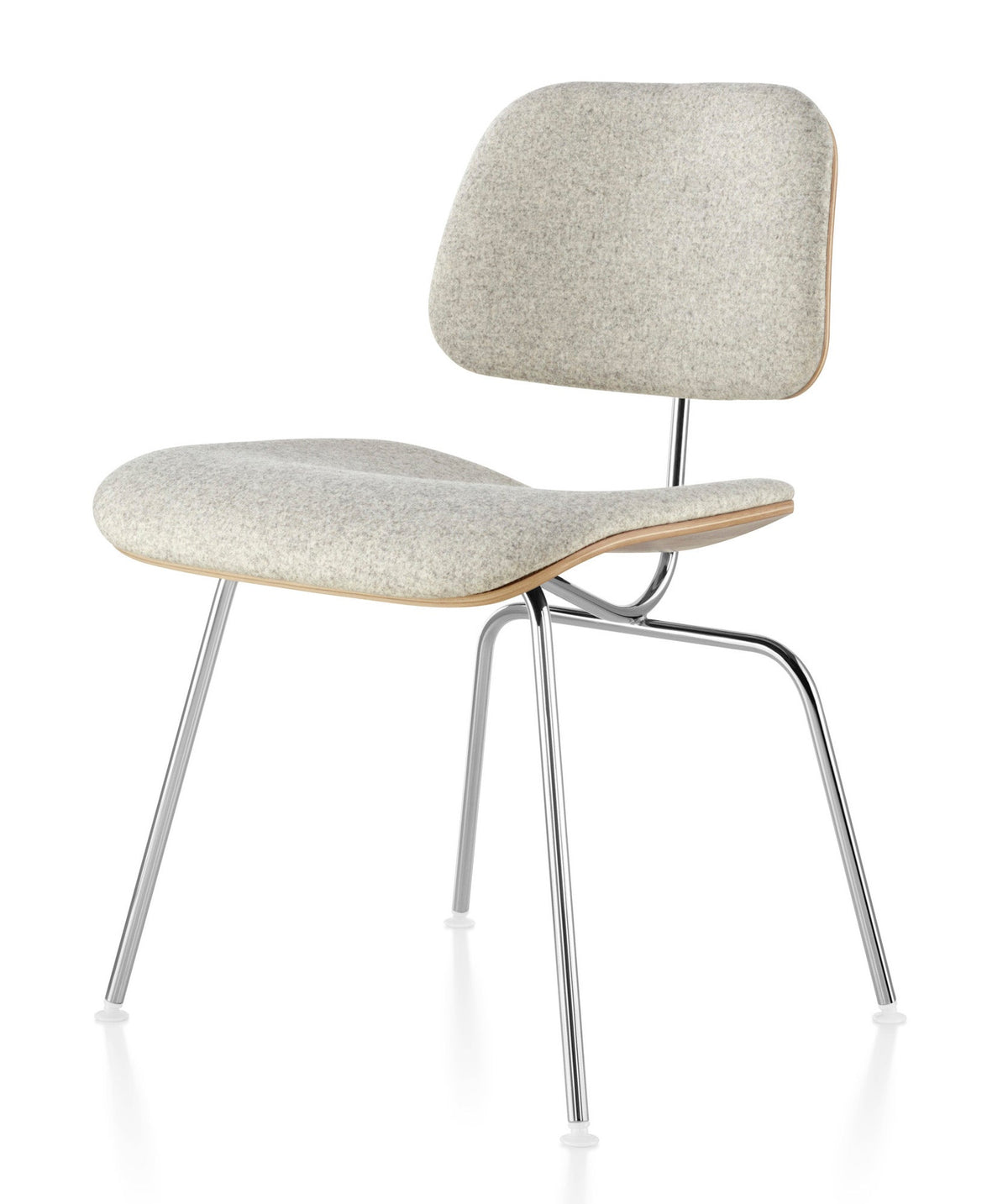 Herman Miller Eames® Molded Plywood Upholstered Dining Chair - Metal Legs