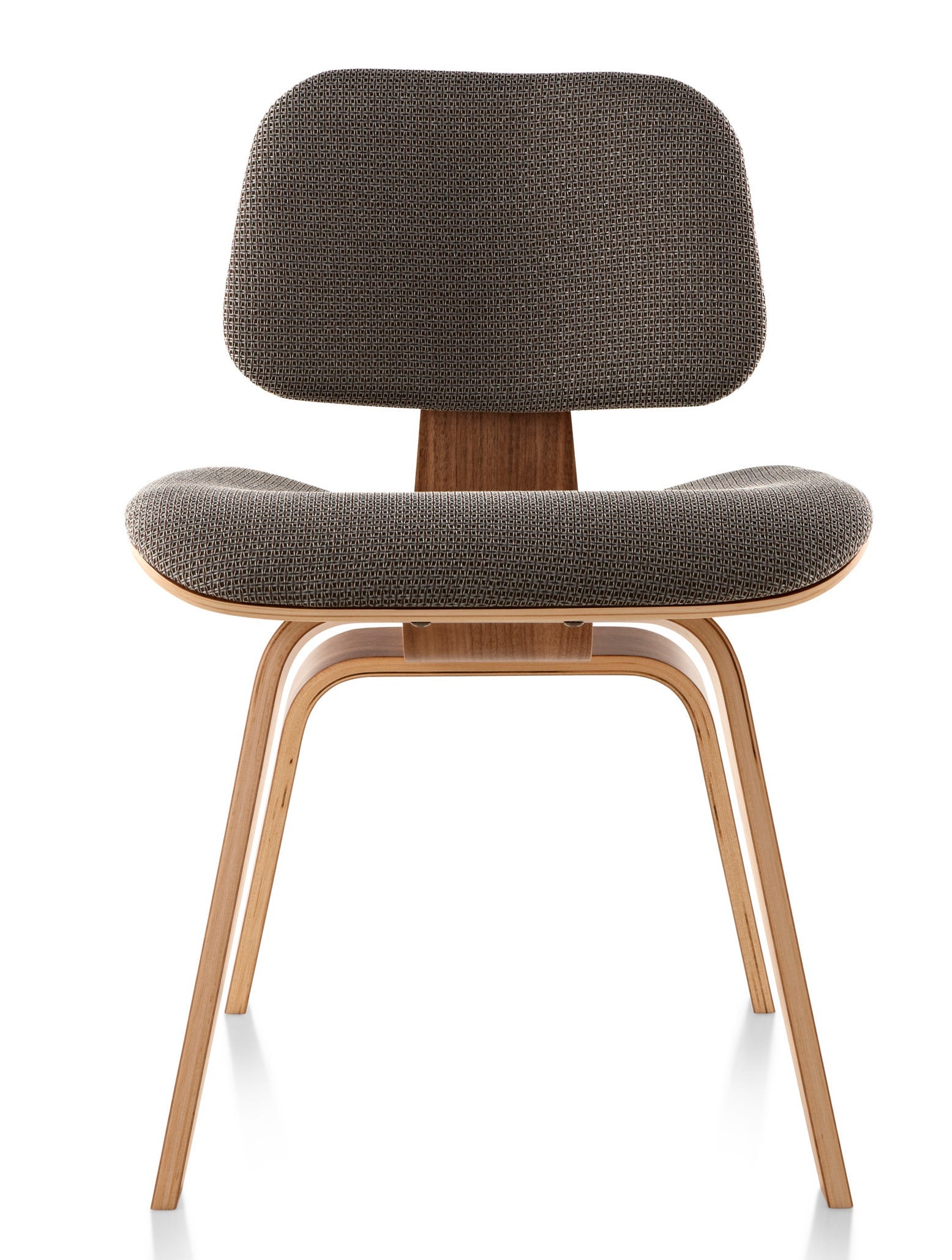 Herman Miller Eames® Molded Plywood Upholstered Dining Chair - Wood Legs