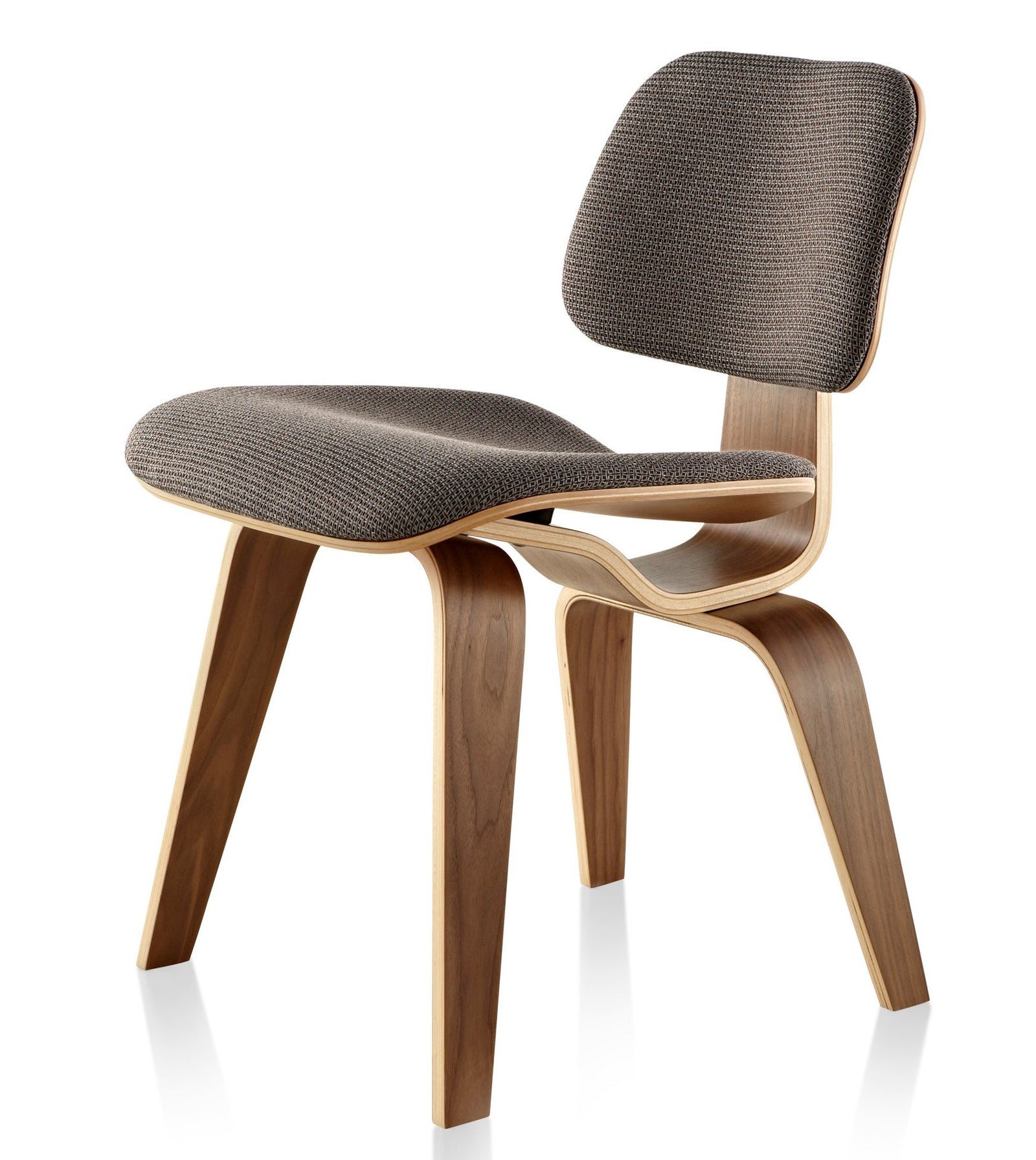 Herman Miller Eames® Molded Plywood Upholstered Dining Chair - Wood Legs