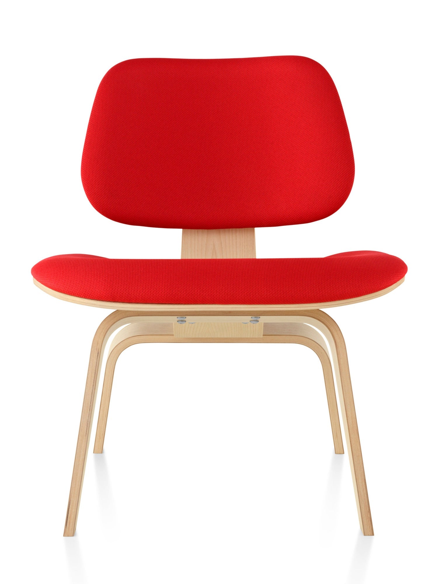 Herman Miller Eames® Molded Plywood Upholstered Lounge Chair - Wood Legs (LCW)
