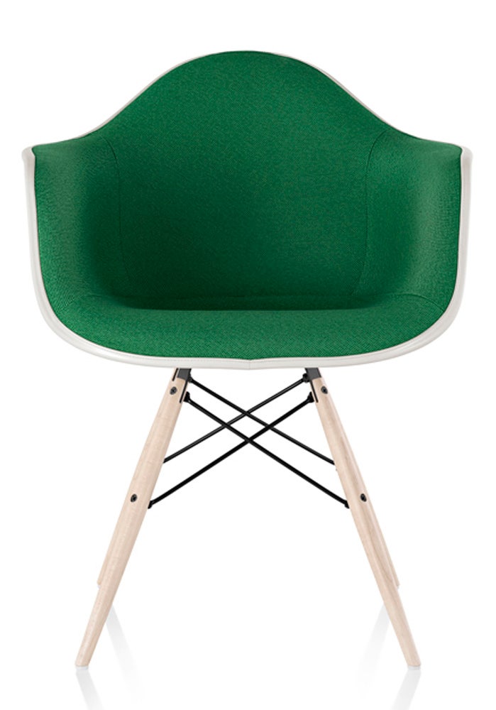 Herman Miller Eames® Molded Plastic Armchair - Upholstered
