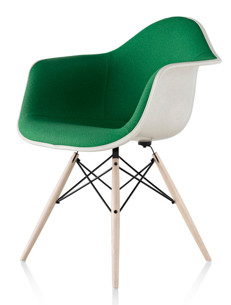 Herman Miller Eames® Molded Plastic Armchair - Upholstered
