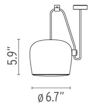 Flos AIM Small Pendant Lamp for Multi-Canopy