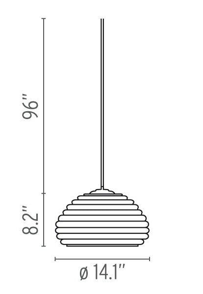 Flos Splugen Brau Suspension Lamp