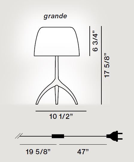 Lampe de table Lumiere Nuances de Foscarini