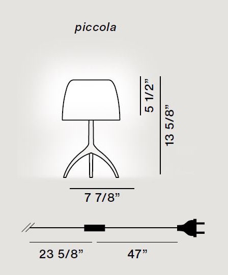 Lampe de table Lumiere Nuances de Foscarini