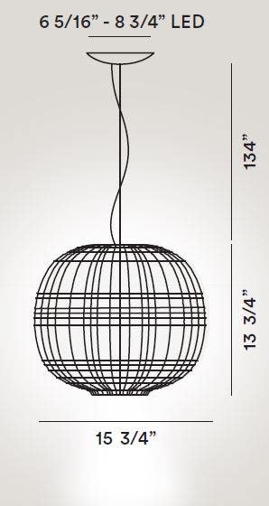 Foscarini Tartan Suspension Lamp