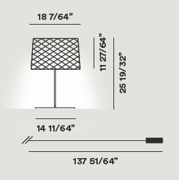 Foscarini Twiggy Grid XL Outdoor Table Lamp