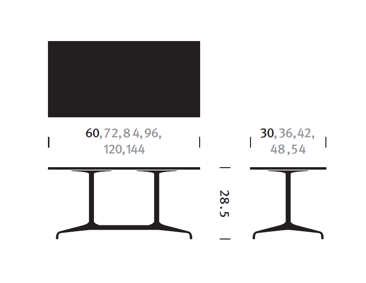 Herman Miller Eames® Conference Table, Rectangular