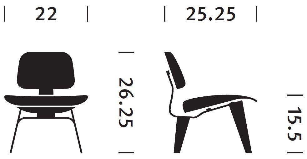 Herman Miller Eames® Molded Plywood Lounge Chair - Wood Legs (LCW)