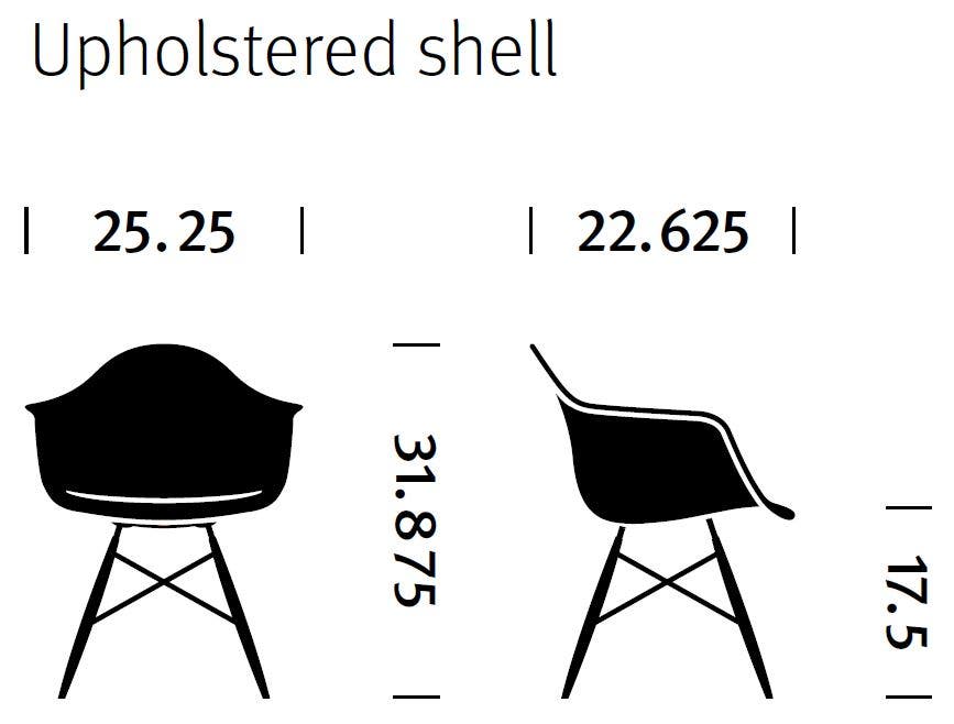 Herman Miller Eames® Molded Fiberglass Armchair - Upholstered (On Production Hold)